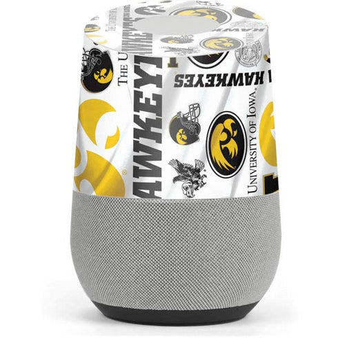 University of Iowa Hawkeyes Pattern Google Home Skin